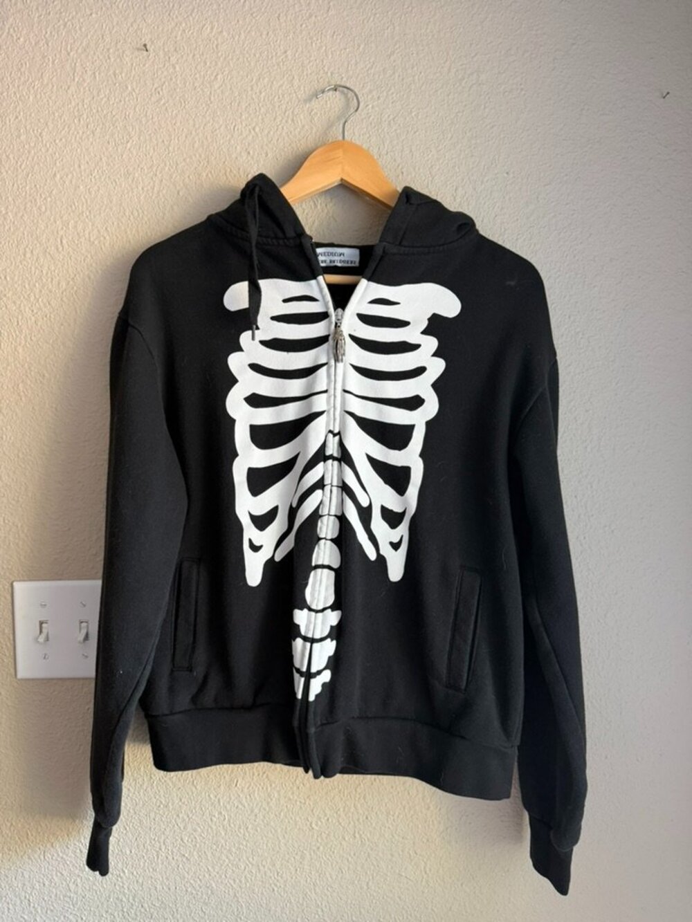 Phoebe Bridgers "Punisher" Skeleton Zip-Up Hoodie - Medium